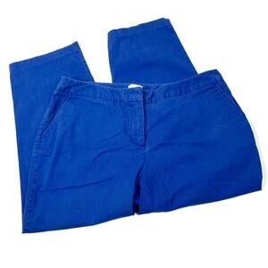 Chico's | Blue Chino Capri Pants Cotton Spandex Chicos 2/US 12/L